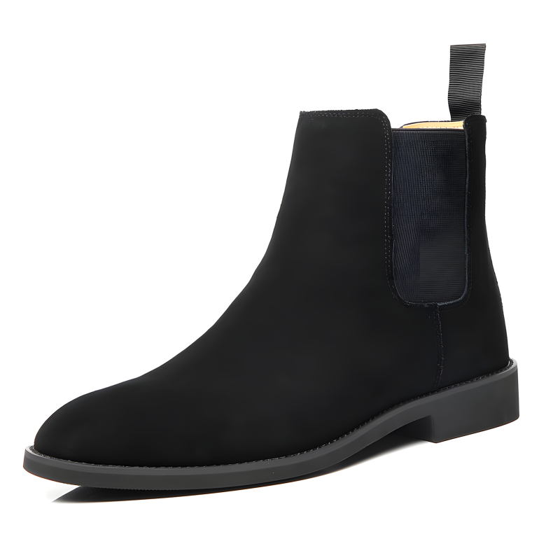 Men's Classic Suede Chelsea Boots with Crepe Sole