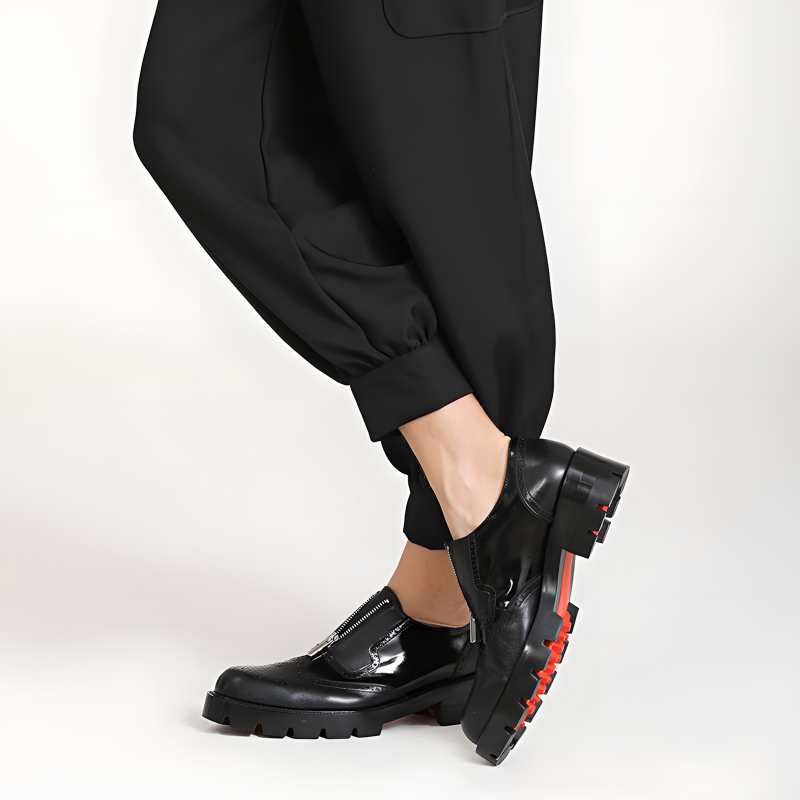 Men’s Oxford Shoes Wingtip Zipper