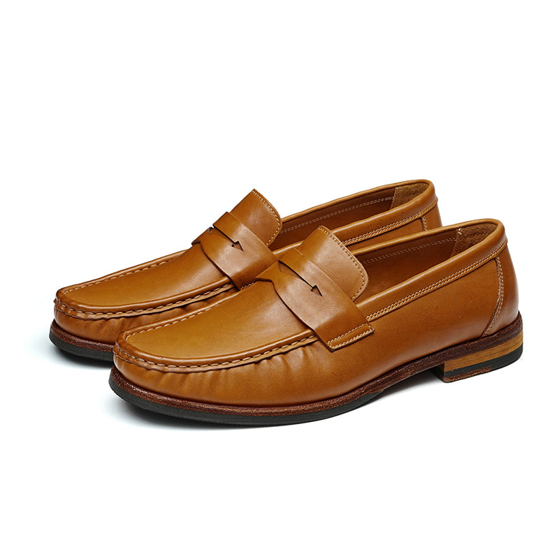 Timeless Loafers: Goodyear Welt Craft & Staged Strap Sophistication