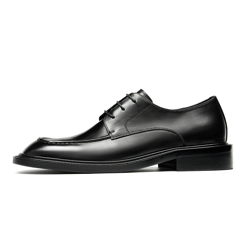 Men's Derby Shoes - Gradient Leather & Reinforced Stitching