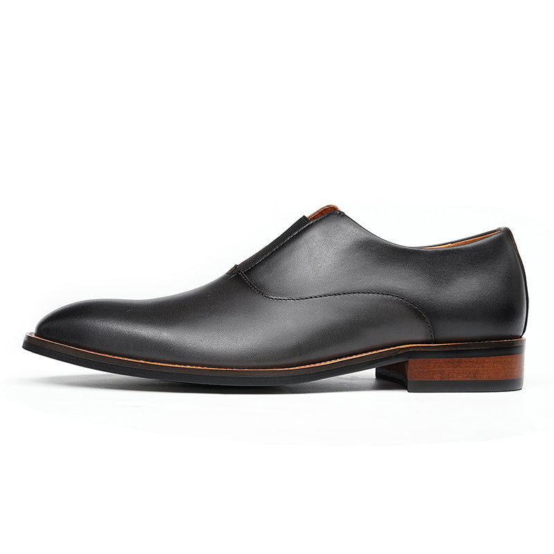 Men's Elastic Gusset Dress Shoes - Refined Structure & Secure Fit