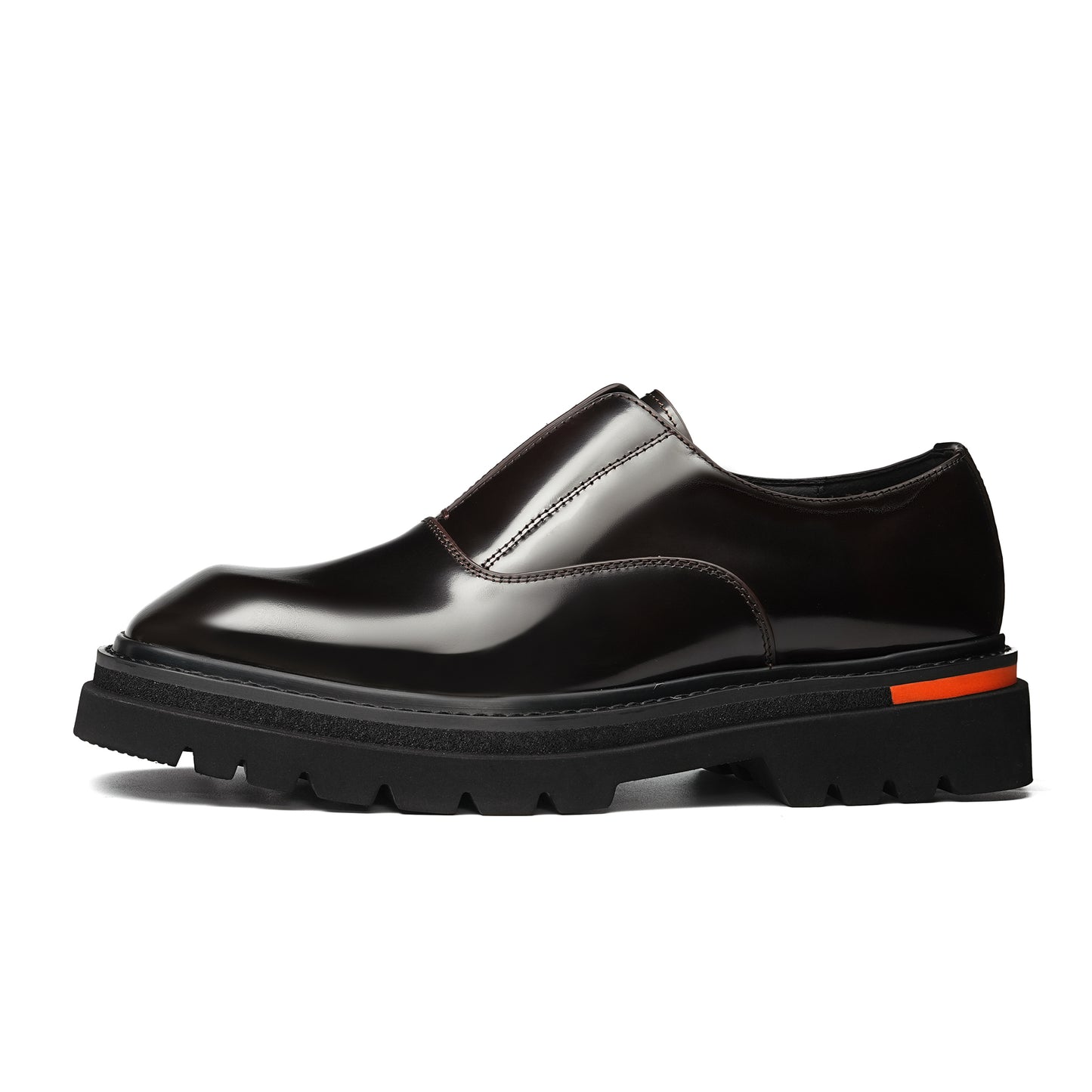 Men's Sleek Loafer: Luminescent Grain & Elevated Foundation
