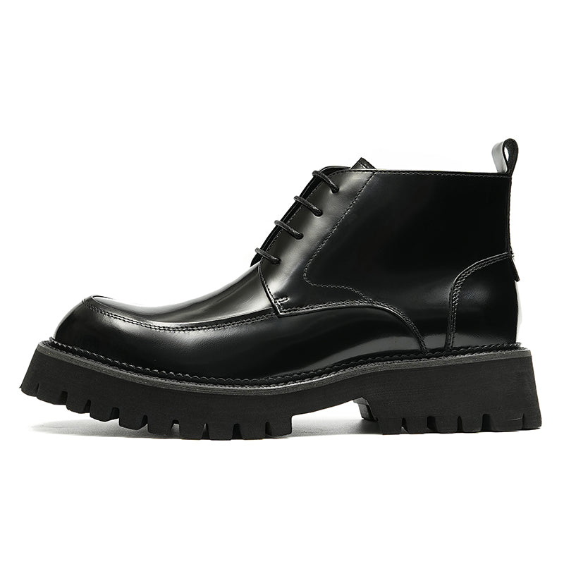 Artisan Burnished Men's Martin Boots: Supple Interior & All-Terrain Traction