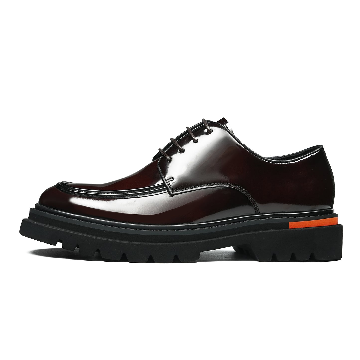 Men's Classical Derby Shoes: Luminous Grain & Supple Contour Comfort