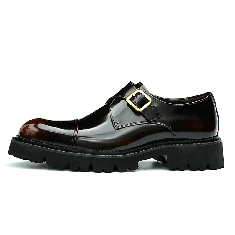 Men's Monk Strap Dress Shoes - Gradient-Toe Elegance & Reinforced Support