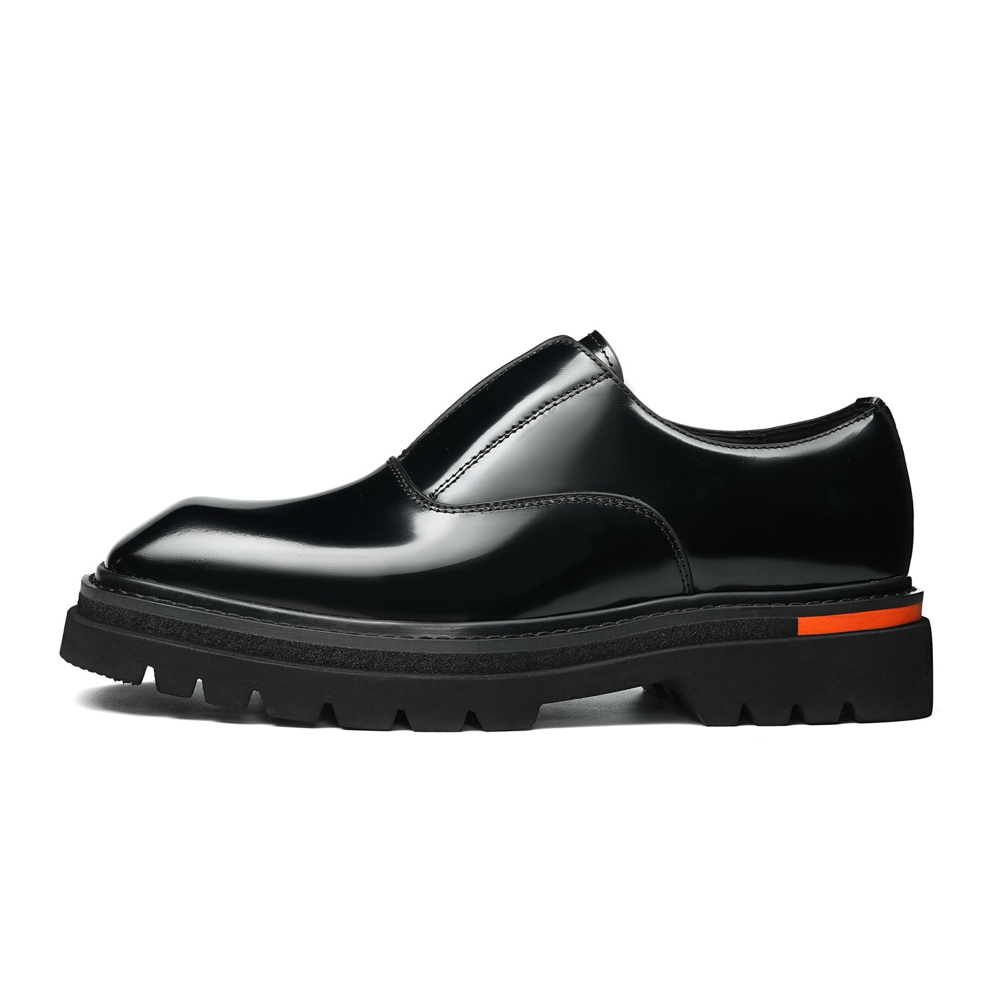 Men's Sleek Loafer: Luminescent Grain & Elevated Foundation
