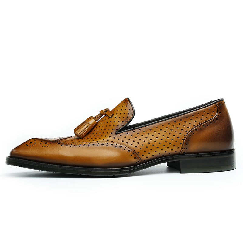 Men's Breathable Tassel Loafers - Effortless Airflow & Timeless Elegance