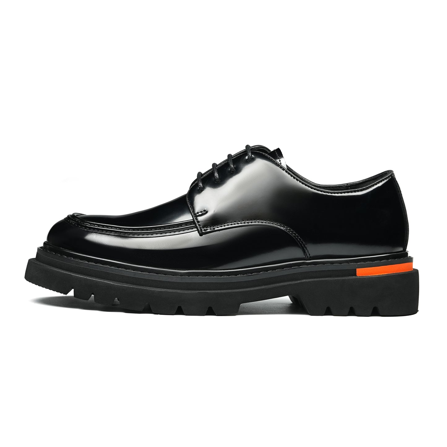 Men's Classical Derby Shoes: Luminous Grain & Supple Contour Comfort