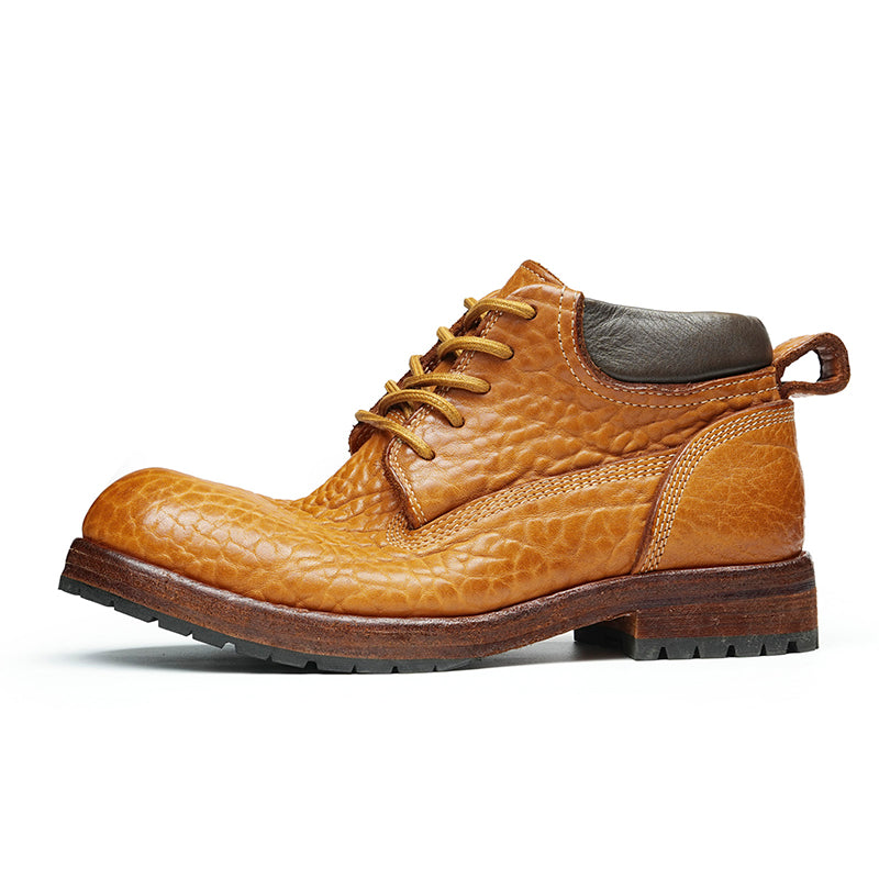 Martin Boot Excellence: Goodyear Welt Mastery & Textured Resilience