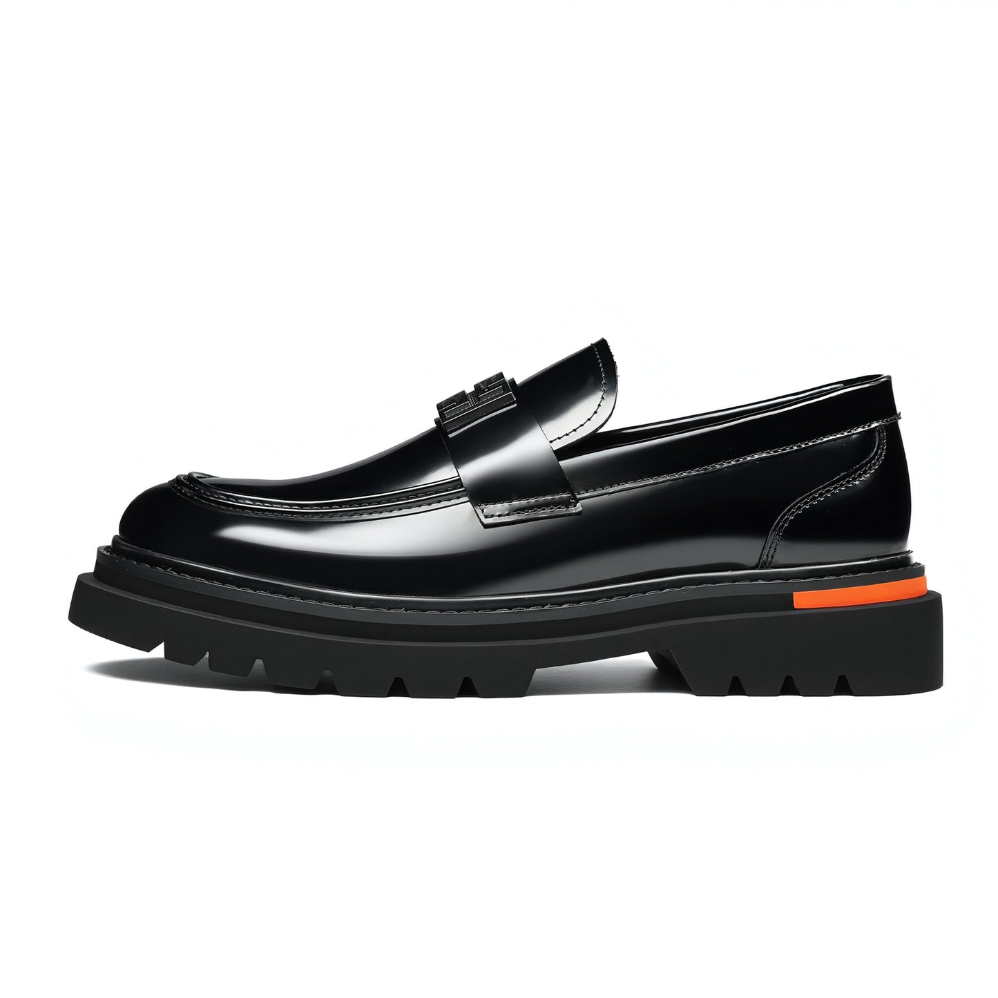 Men's Burnished Loafers: Signature Hardware & Supple Inner Contours