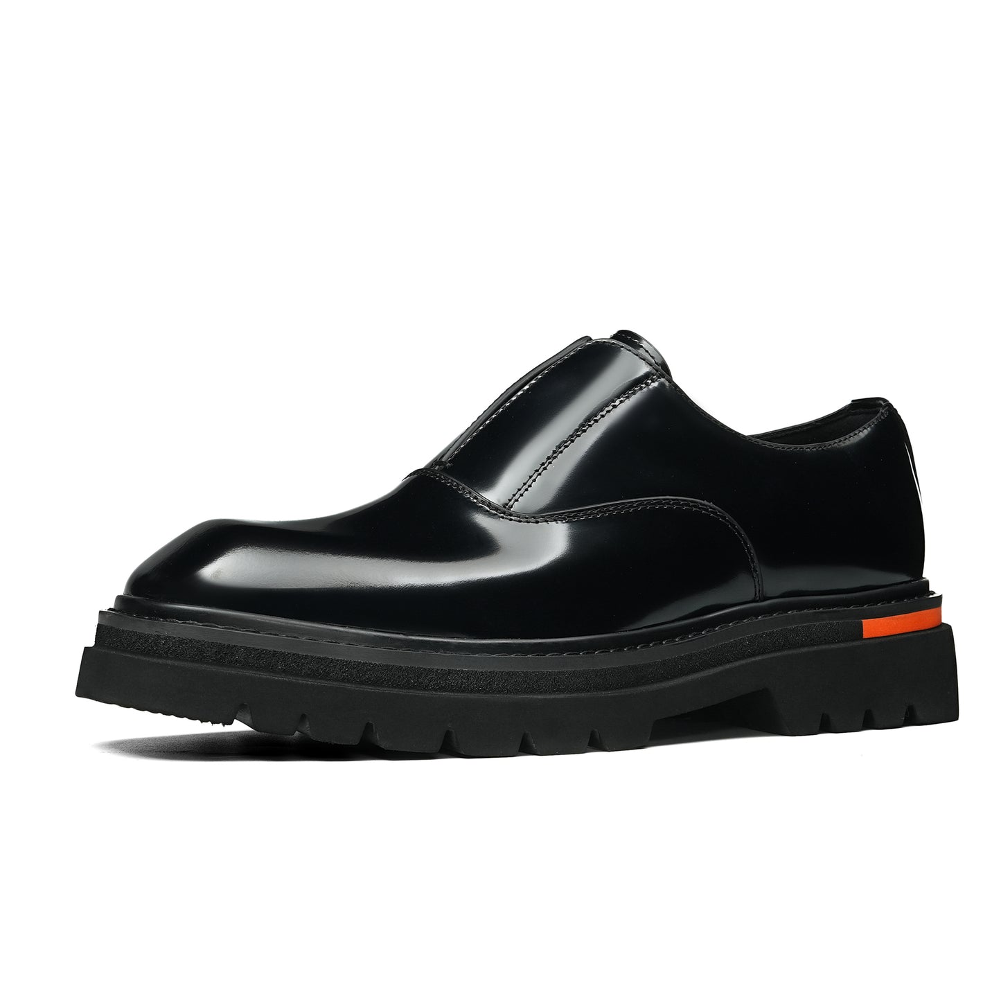 Men's Sleek Loafer: Luminescent Grain & Elevated Foundation