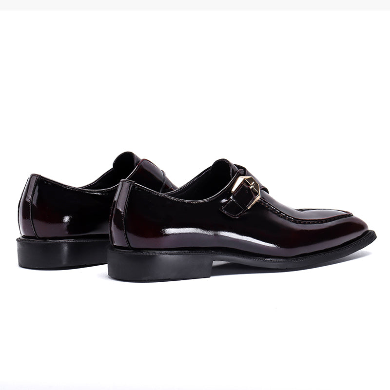 Men's Monk Strap Dress Shoes Metal Buckle Detail