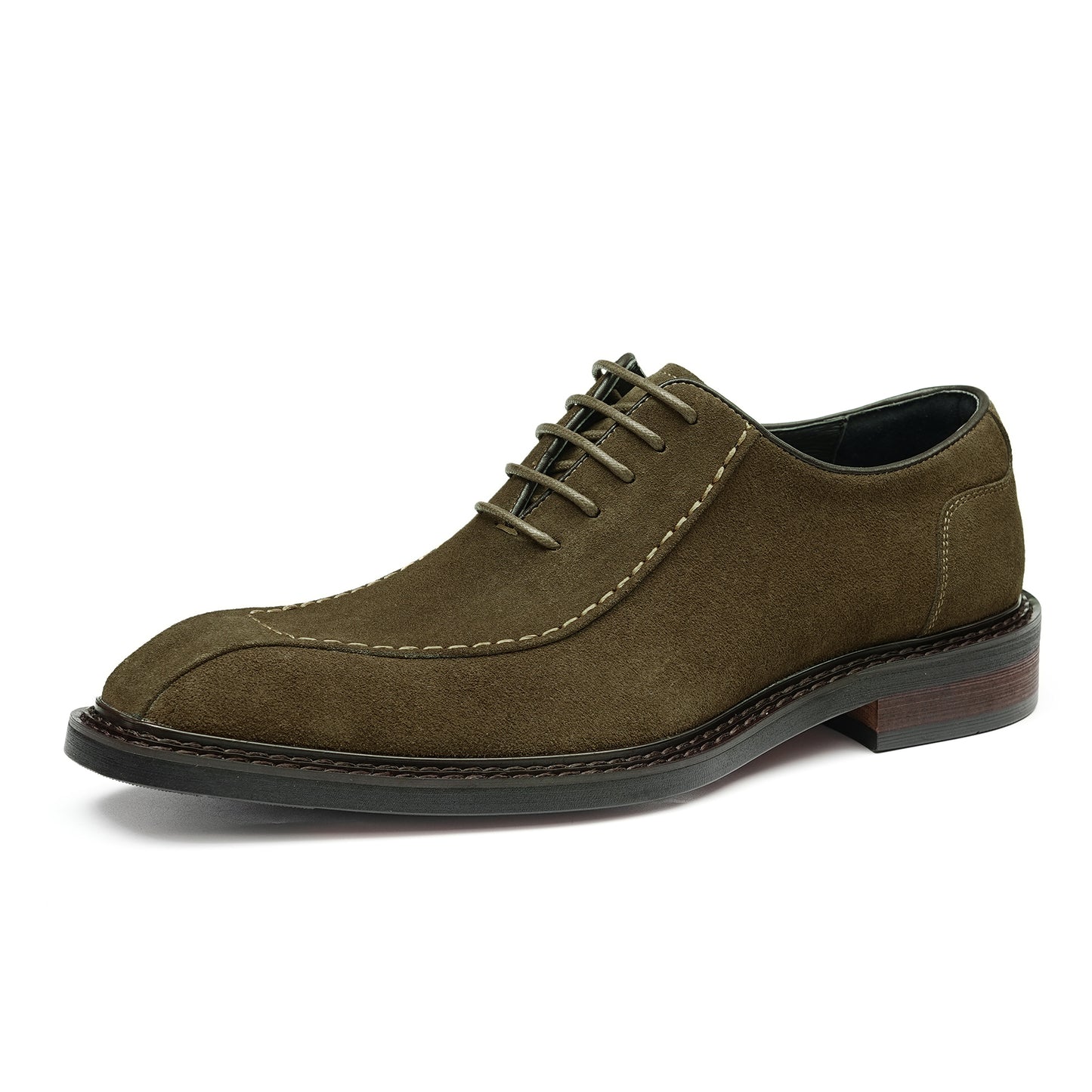 Men's Suede Oxford Shoes: Breathable Comfort & Refined Stitching Detailing