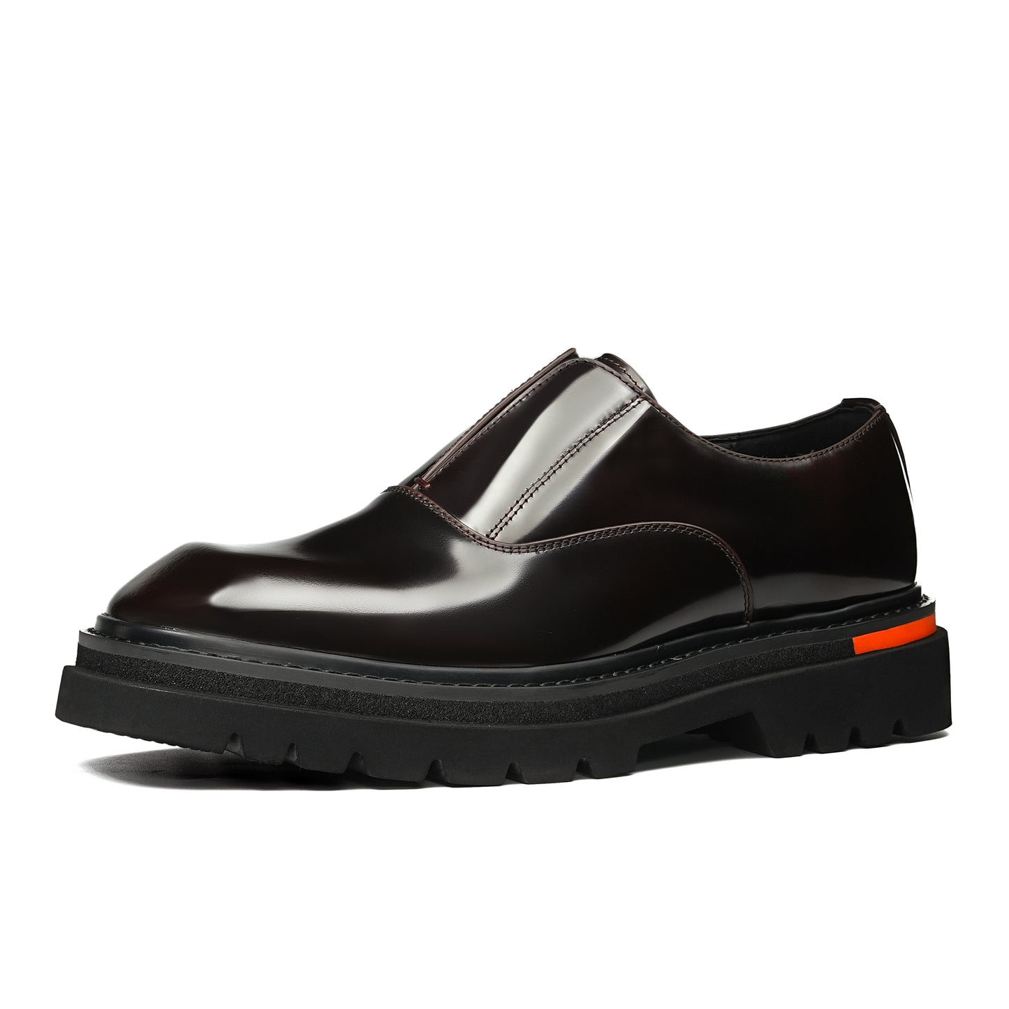 Men's Sleek Loafer: Luminescent Grain & Elevated Foundation