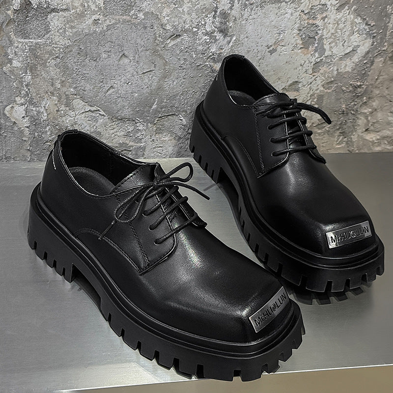 Men's Derby Shoes: Architectural Toe Detail & Elevated Comfort Foundation
