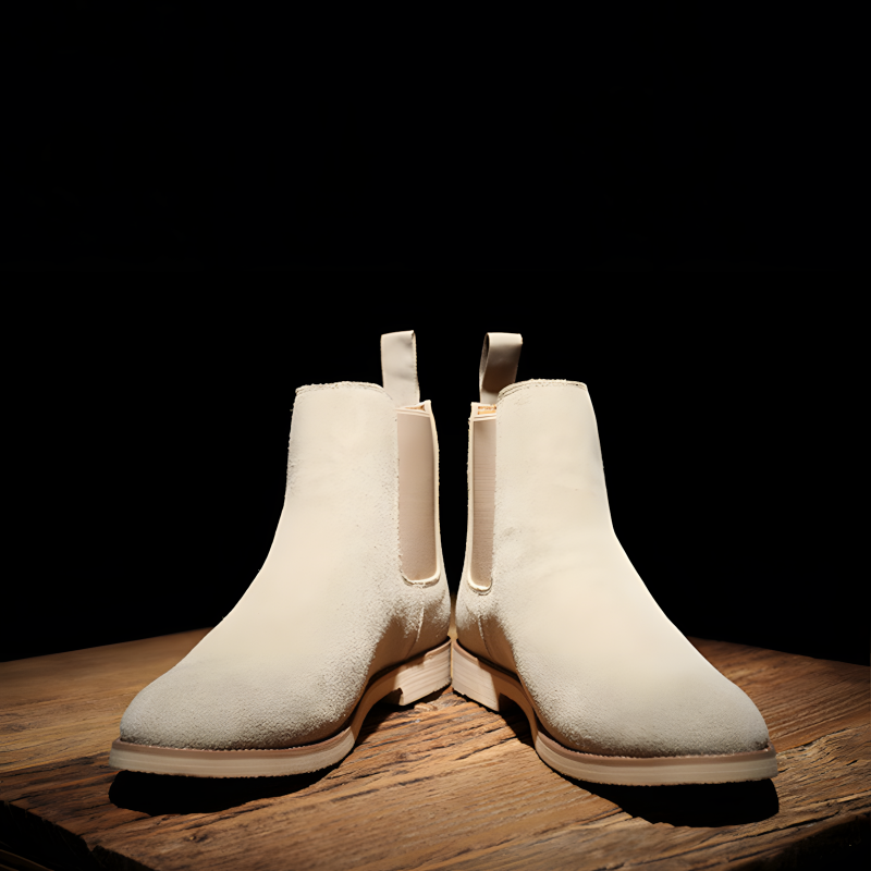 Men's Classic Suede Chelsea Boots with Crepe Sole