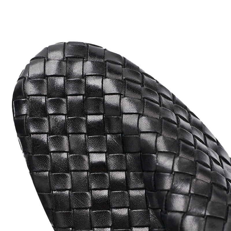 Men's Slip-On Loafers - Textured Weave & Effortless Slip-On Comfort