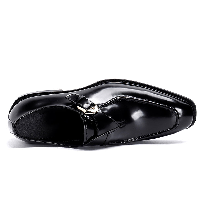 Men's Monk Strap Dress Shoes Metal Buckle Detail