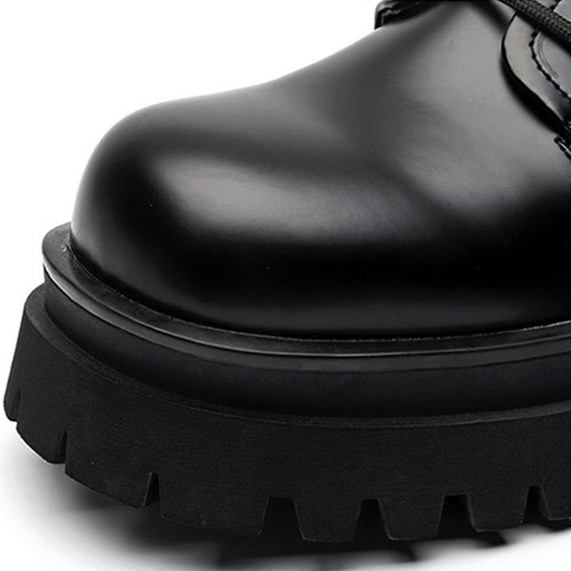 Men's Elevated Derby Shoes: Architectural Design & Metropolitan-Ready Versatility