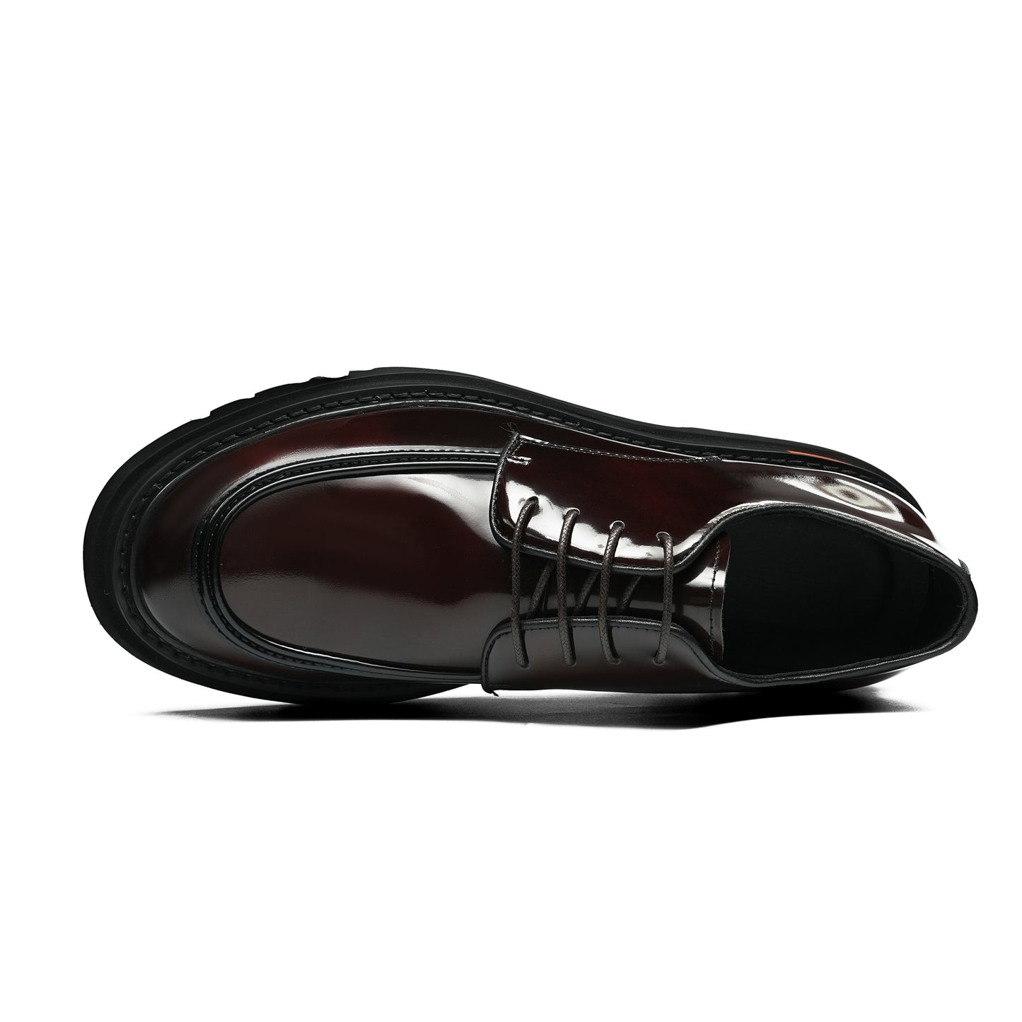 Men's Classical Derby Shoes: Luminous Grain & Supple Contour Comfort
