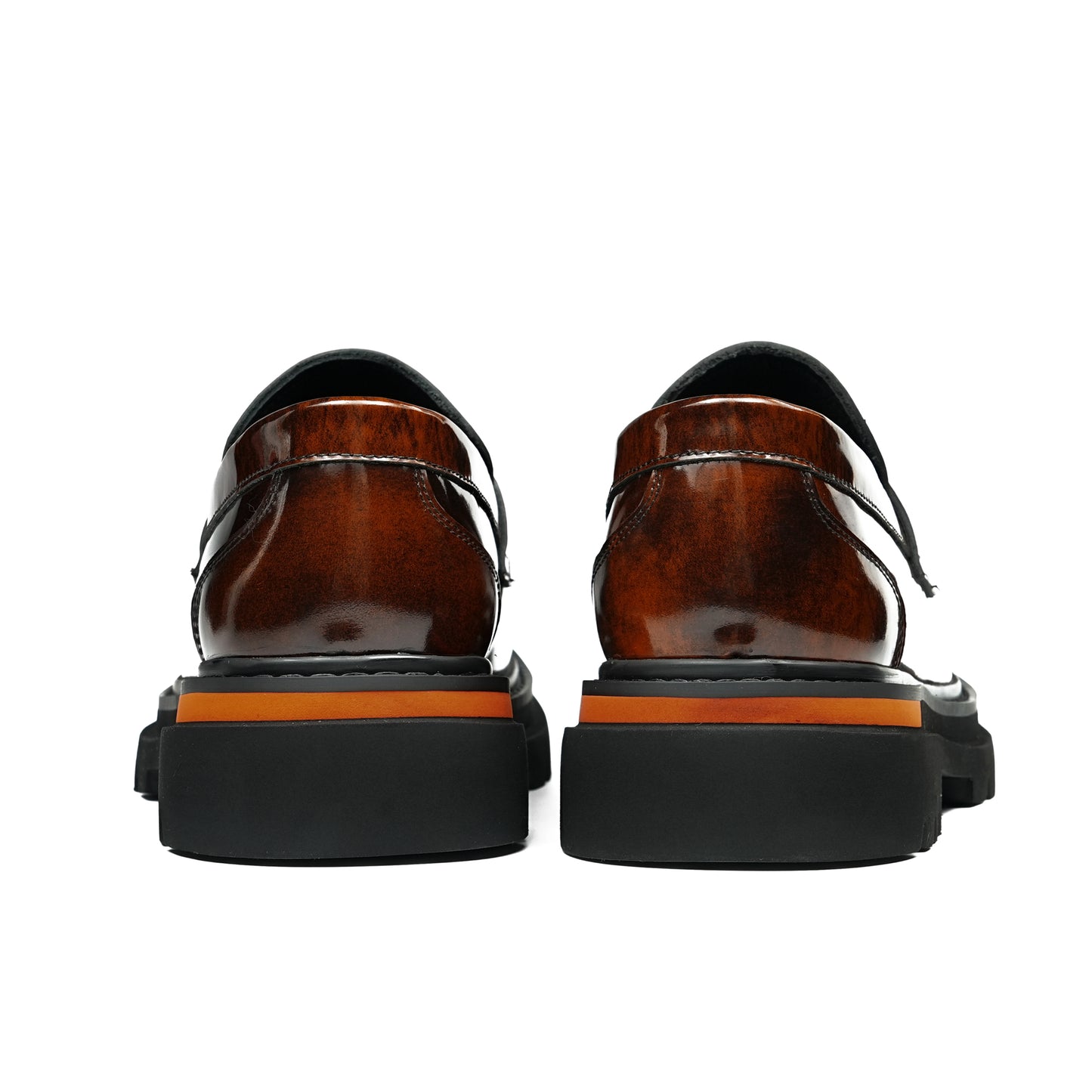 Men's Burnished Loafers: Signature Hardware & Supple Inner Contours