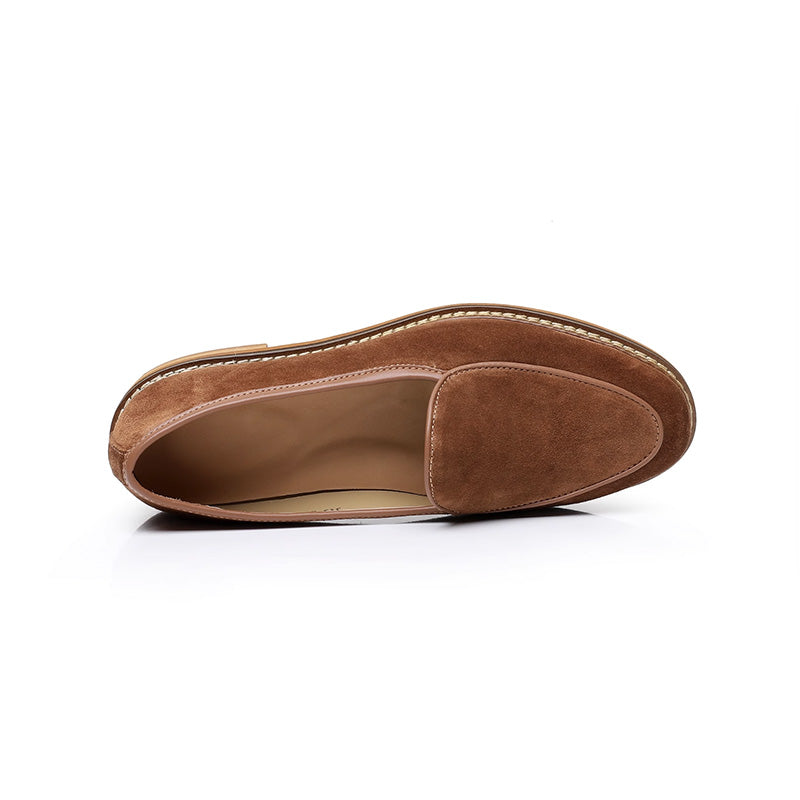 Men's Slip-On Loafers: Artisan Stitching & Layered Sole Architecture