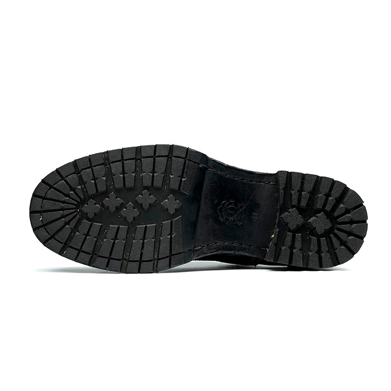 Brogue Oxford Excellence: Goodyear Welted Craft & Artful Carving Mastery