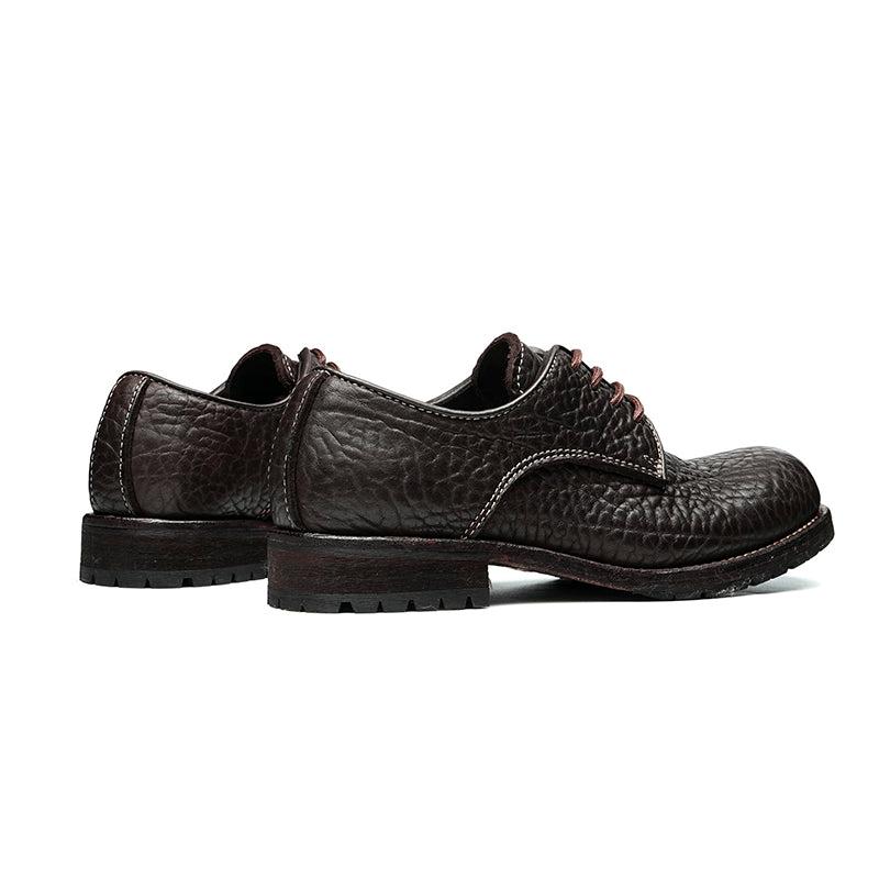 Derby Shoes Excellence: Goodyear Welted Craft & Dense-Grain Leather Patina