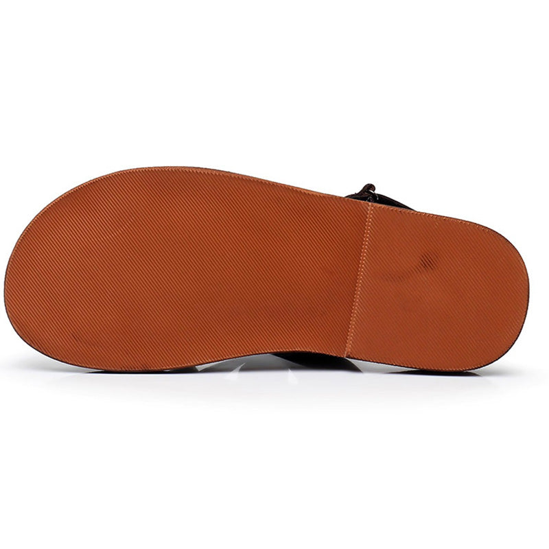 Men's Sandals: Cross-Weave Design & Structured Foundation