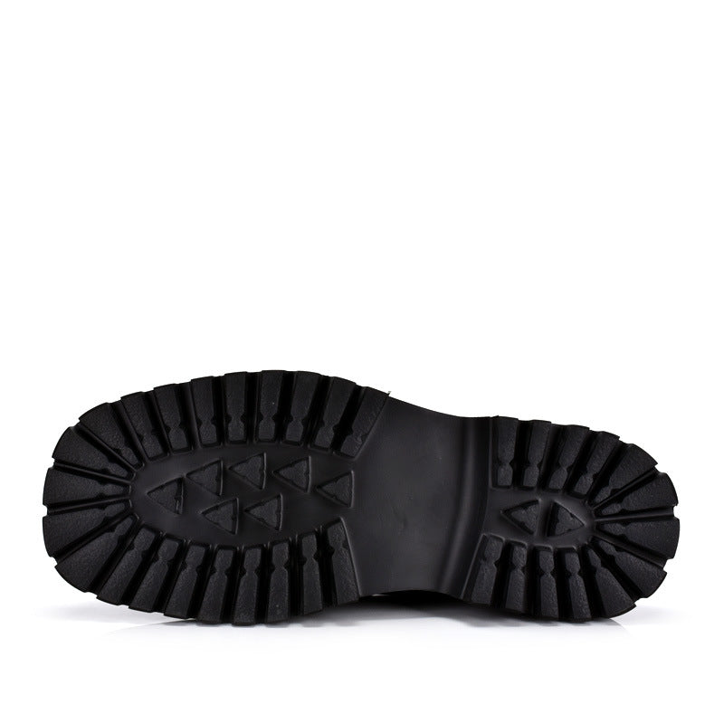Men’s Loafers with Patent Leather Chunky Sleek & Stylish Thick Sole