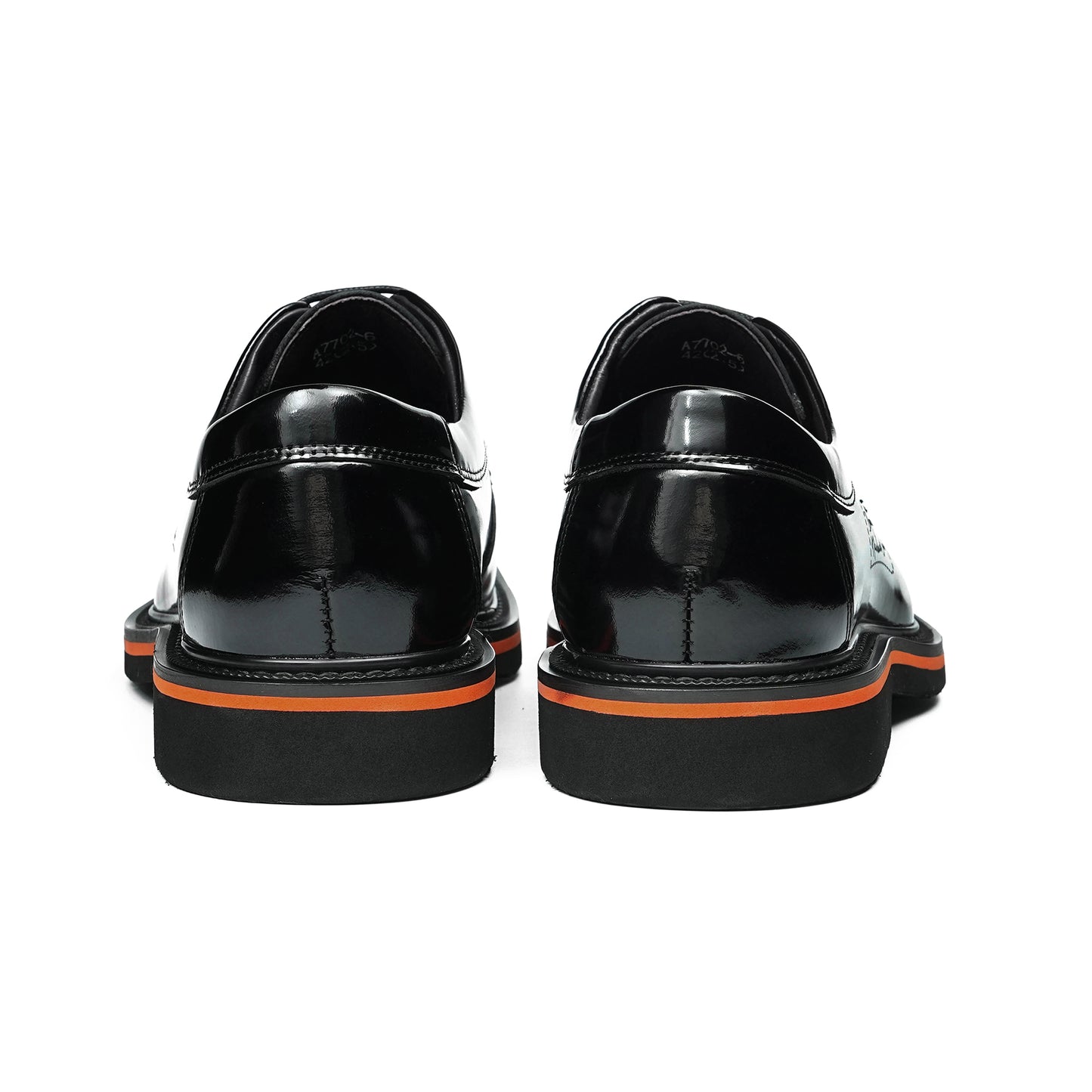 Men's Architectural Derby: Square-Toe Design & Contrast Sole Detailing