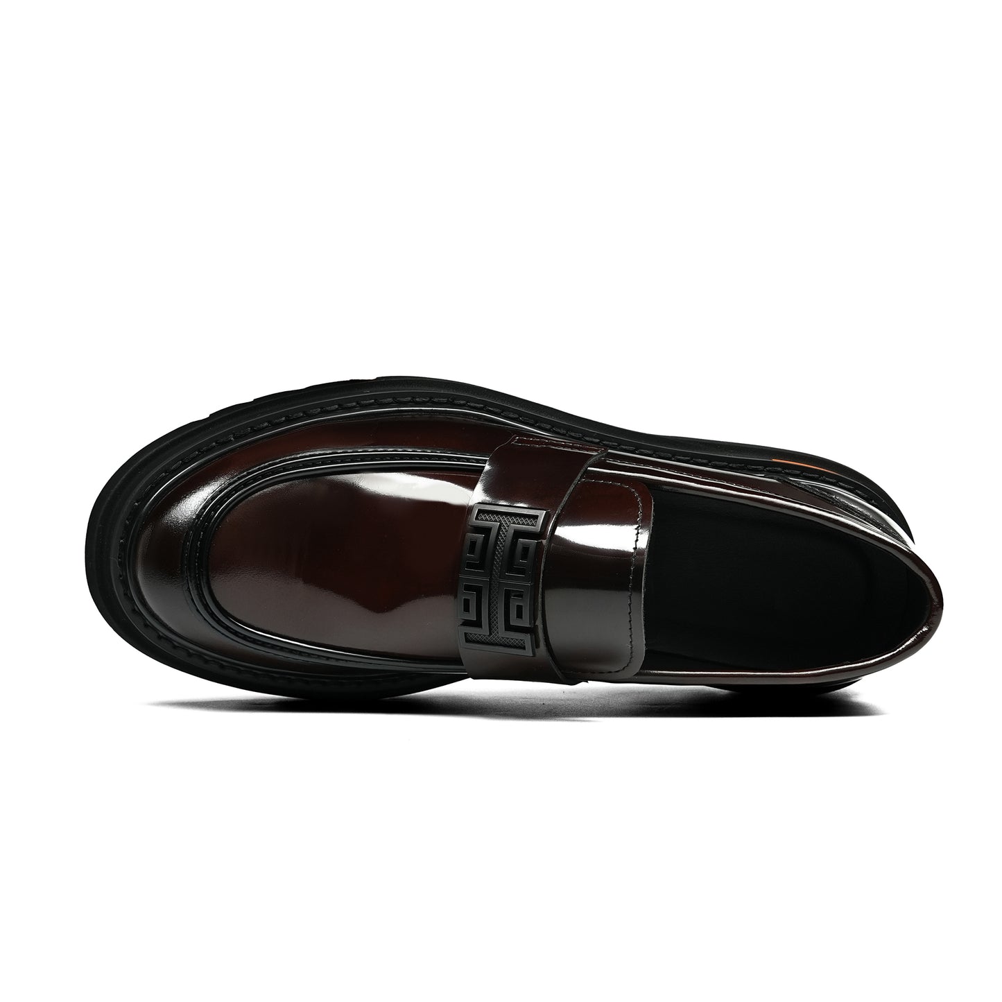 Men's Burnished Loafers: Signature Hardware & Supple Inner Contours