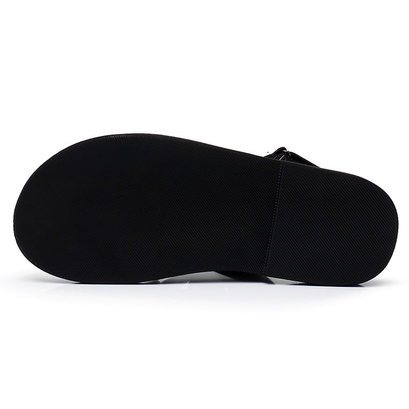 Men's Sandals: Cross-Weave Design & Structured Foundation