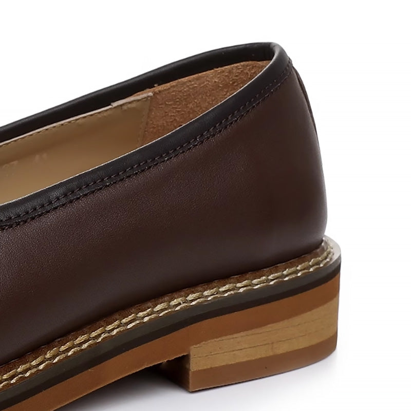 Men's Slip-On Loafers: Artisan Stitching & Layered Sole Architecture