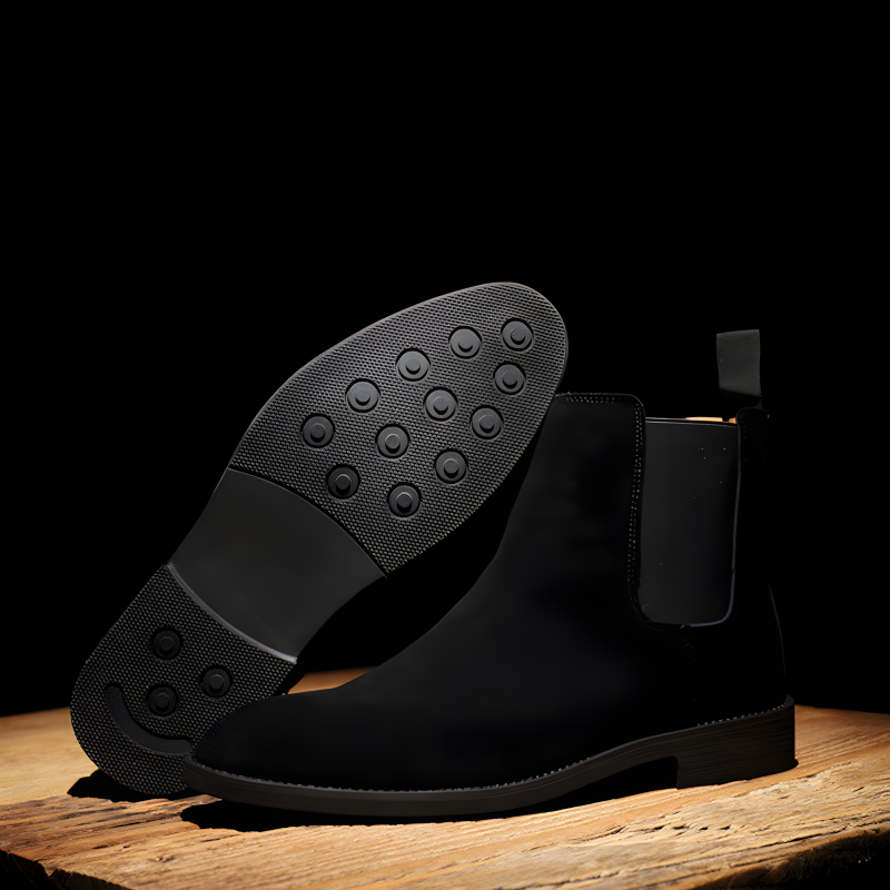 Men's Classic Suede Chelsea Boots with Crepe Sole