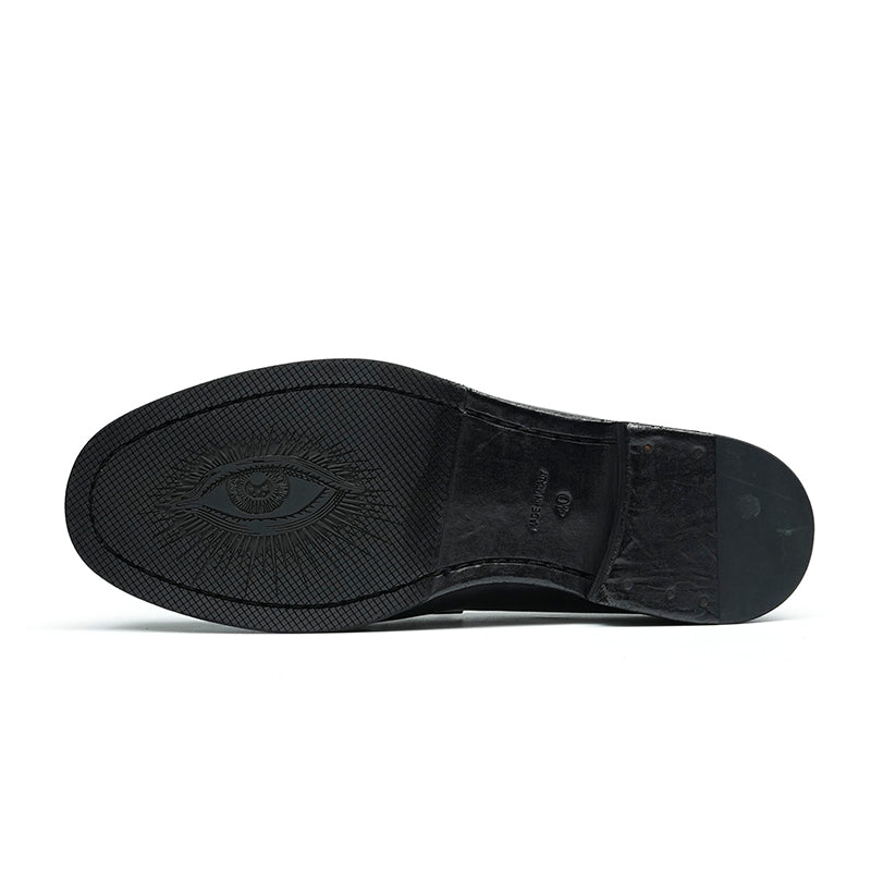 Timeless Loafers: Goodyear Welt Craft & Staged Strap Sophistication