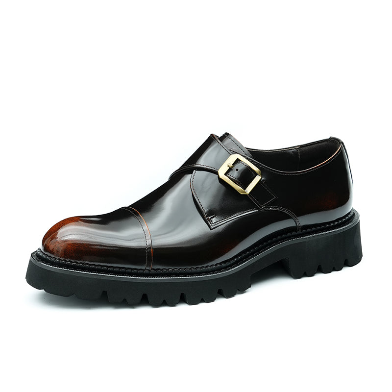 Men's Monk Strap Dress Shoes - Gradient-Toe Elegance & Reinforced Support