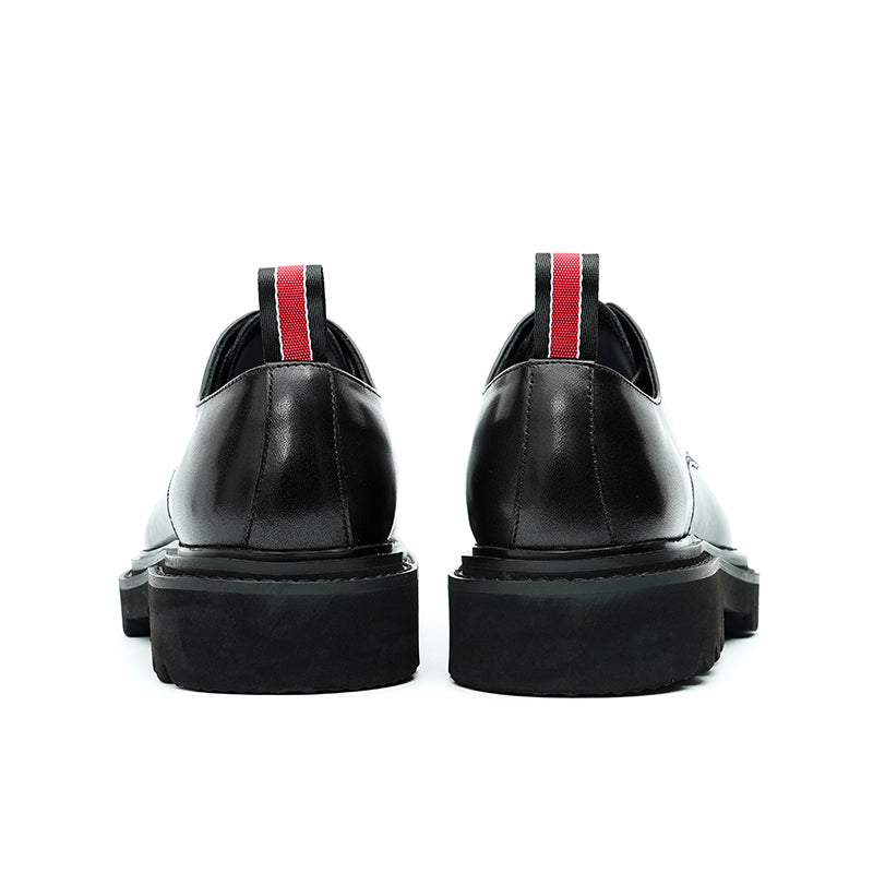 Men's Derby Shoes Square-Toe Sophistication & Functional Tabs