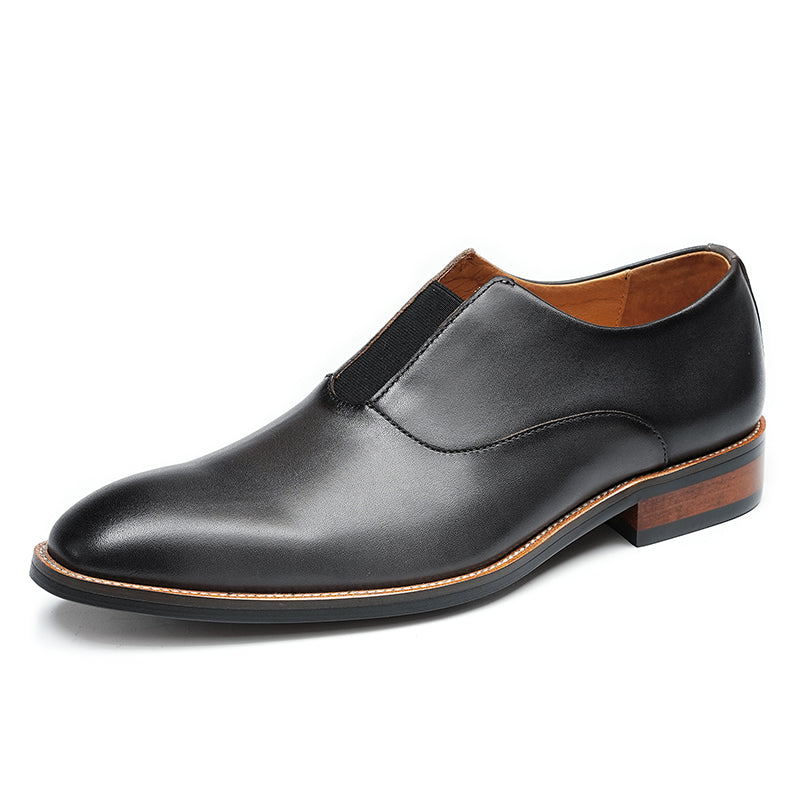 Men's Elastic Gusset Dress Shoes - Refined Structure & Secure Fit