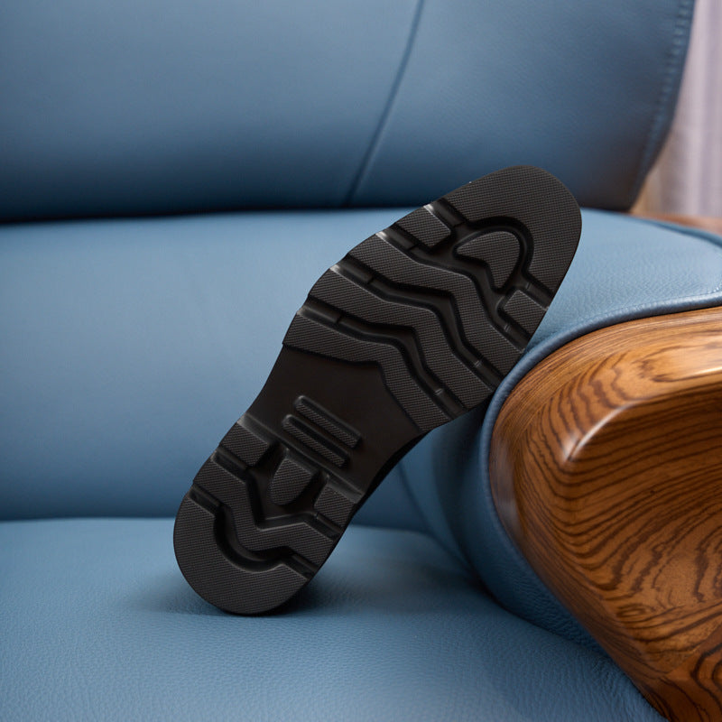 Men's Brogue Chelsea Boots: Artisan Stitching & Square-Toe Architecture