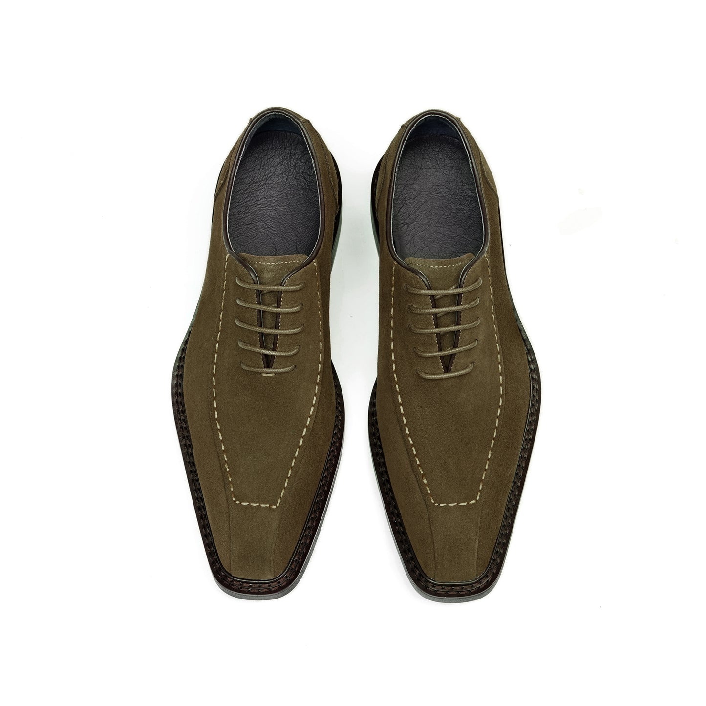 Men's Suede Oxford Shoes: Breathable Comfort & Refined Stitching Detailing