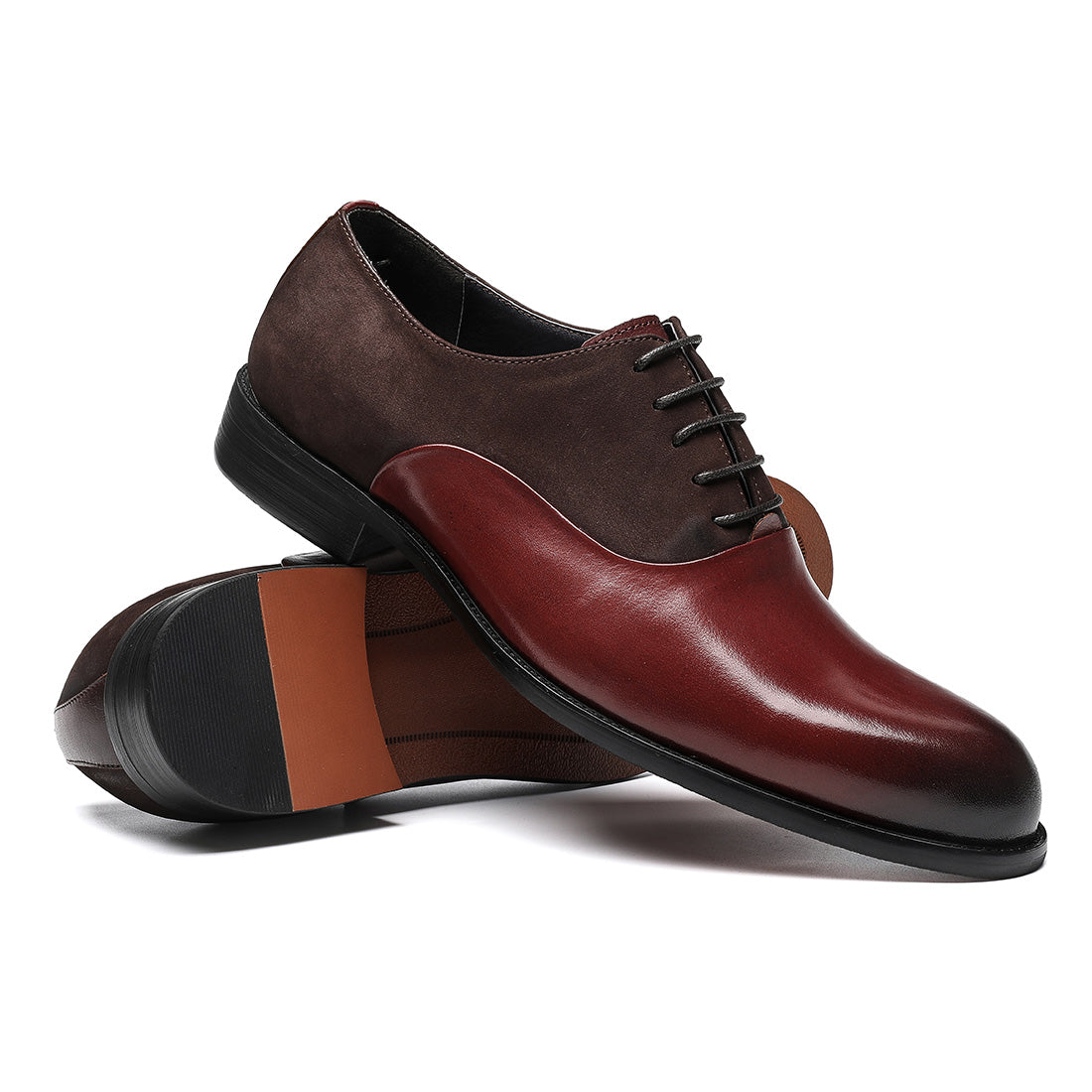 Men's Contrast Sharp Toe Oxford Dress Shoes