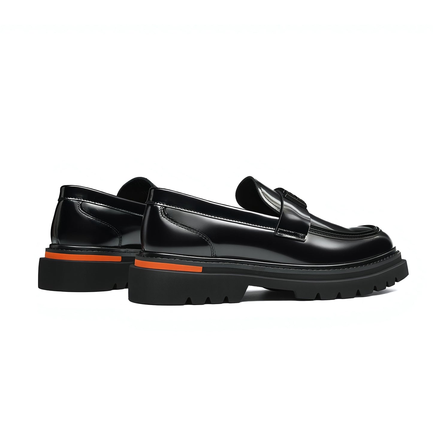 Men's Burnished Loafers: Signature Hardware & Supple Inner Contours