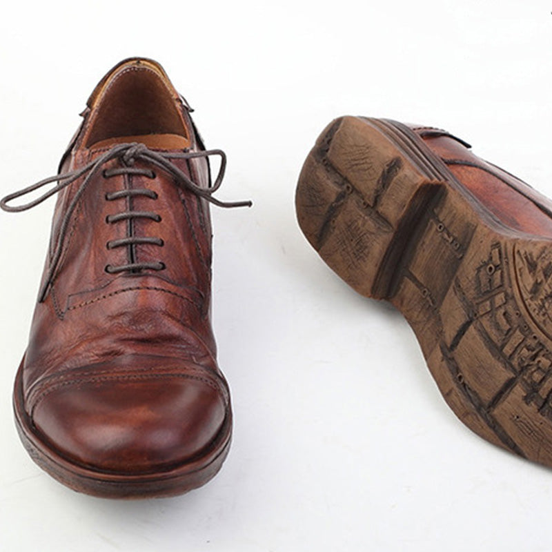 Men's Oxford Shoes Vintage Handcrafted Leather