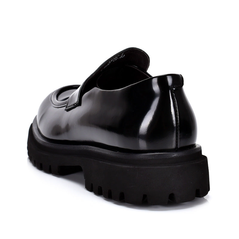Men’s Loafers with Patent Leather Chunky Sleek & Stylish Thick Sole