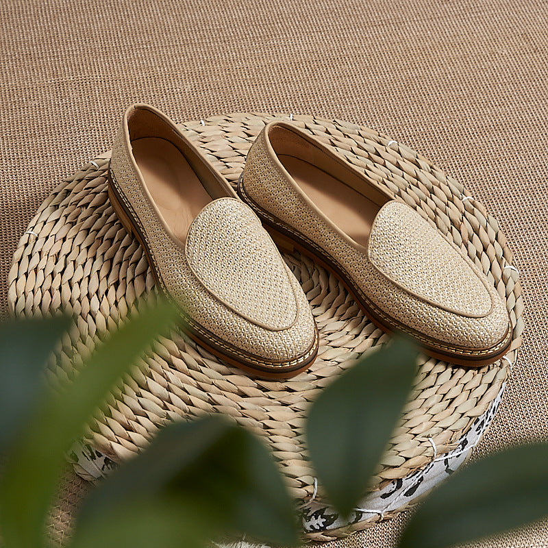 Men's Slip-On Loafers: Artisan Stitching & Layered Sole Architecture