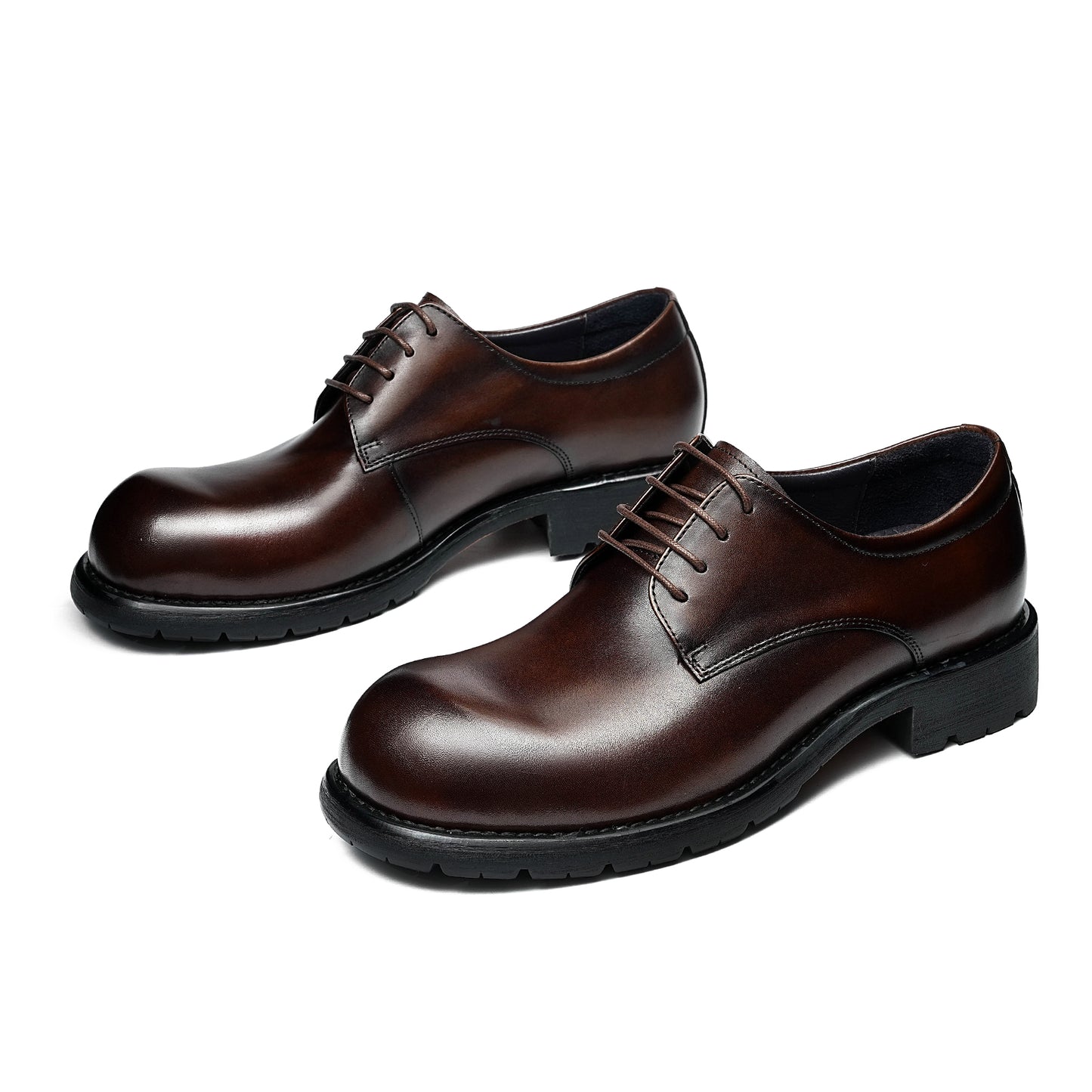 Men's Contemporary Derby: Upturned Toe & Refined Silhouette