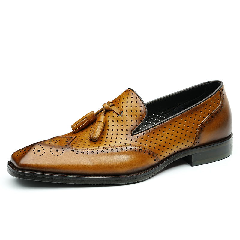 Men's Breathable Tassel Loafers - Effortless Airflow & Timeless Elegance