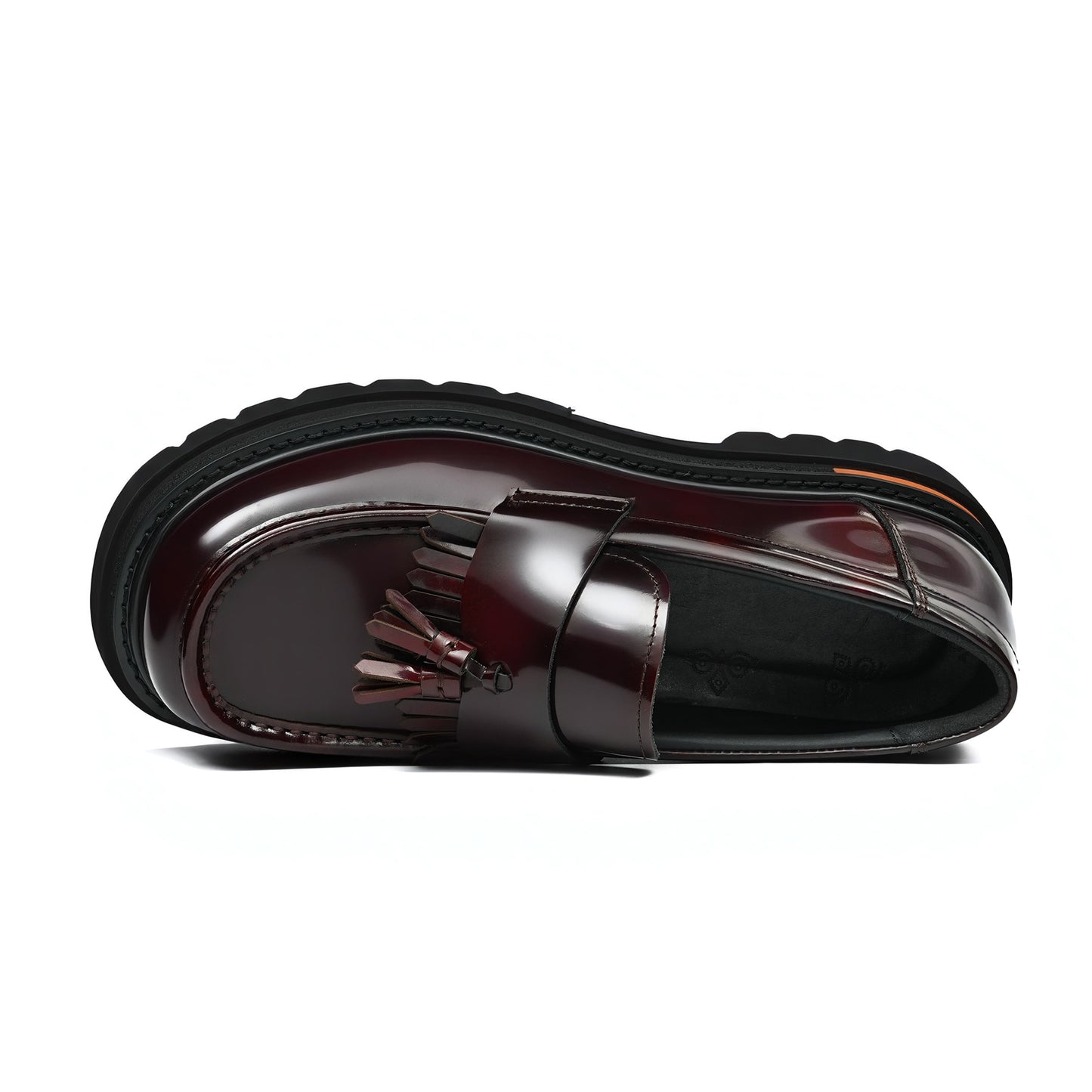 Men's Tassel Loafers: Burnished Leather Patina & Adaptable Traction