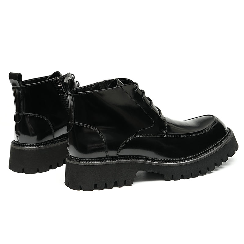 Artisan Burnished Men's Martin Boots: Supple Interior & All-Terrain Traction